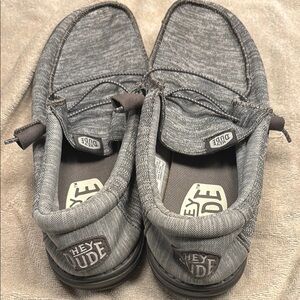 Hey Dude Men's Gray Slip-On Loafers